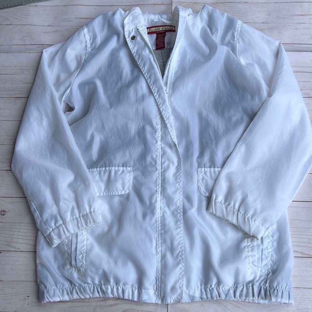 Tudor Court Jersey Lined Windbreaker White Size‎ M